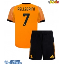 AS Roma Lorenzo Pellegrini #7 Replica Away Minikit 2025-26 Short Sleeve (+ pants)